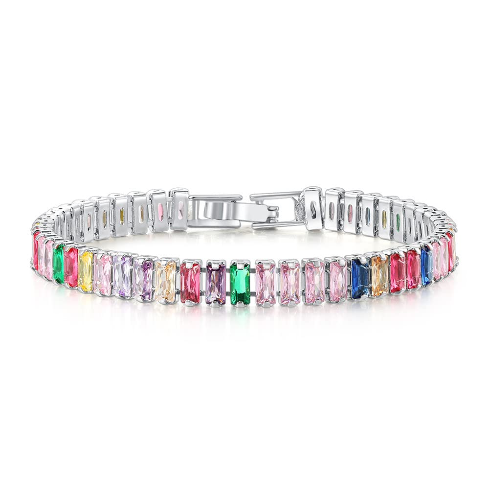 CiNily Adjustable Tennis Bracelets for Women Teen Cubic Zirconia Bracelet