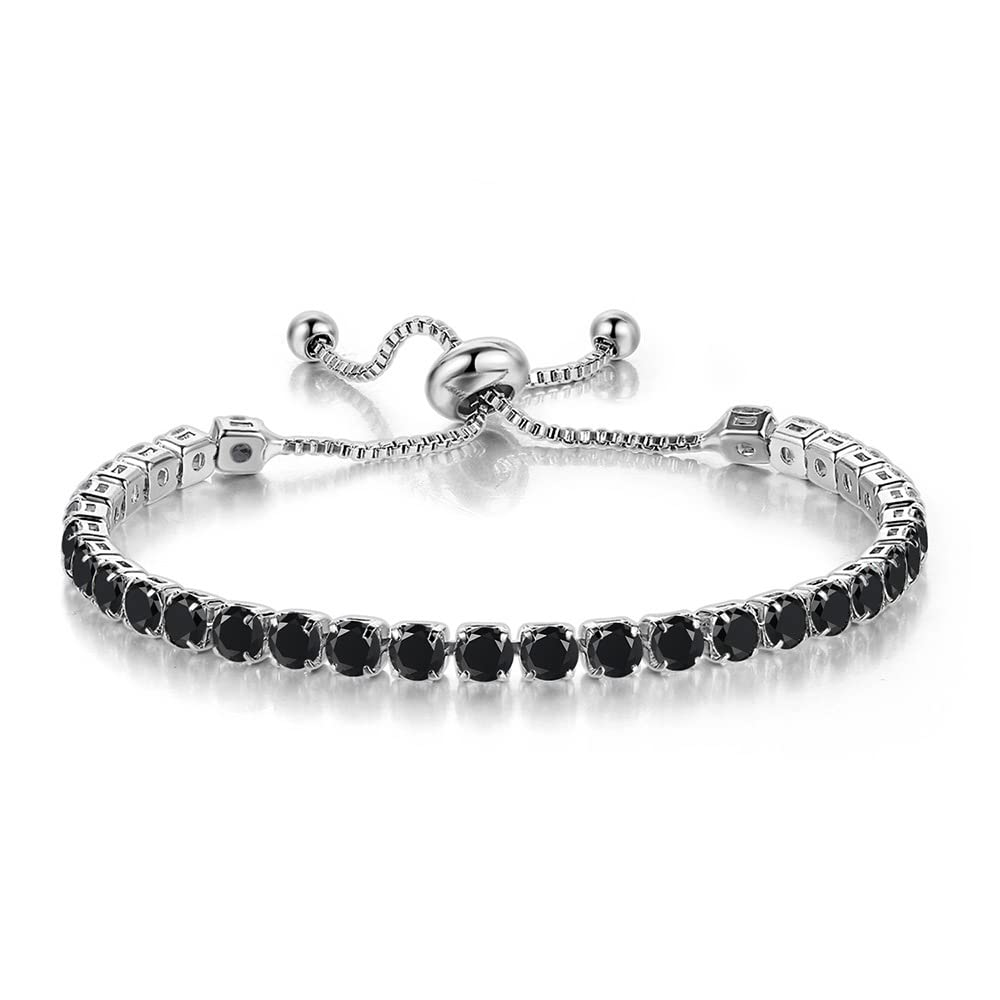 CiNily Adjustable Tennis Bracelets for Women Teen Cubic Zirconia Bracelet