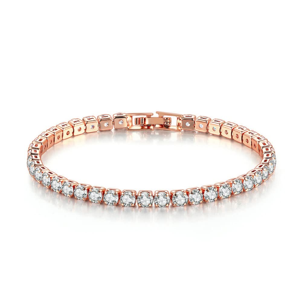CiNily Adjustable Tennis Bracelets for Women Teen Cubic Zirconia Bracelet