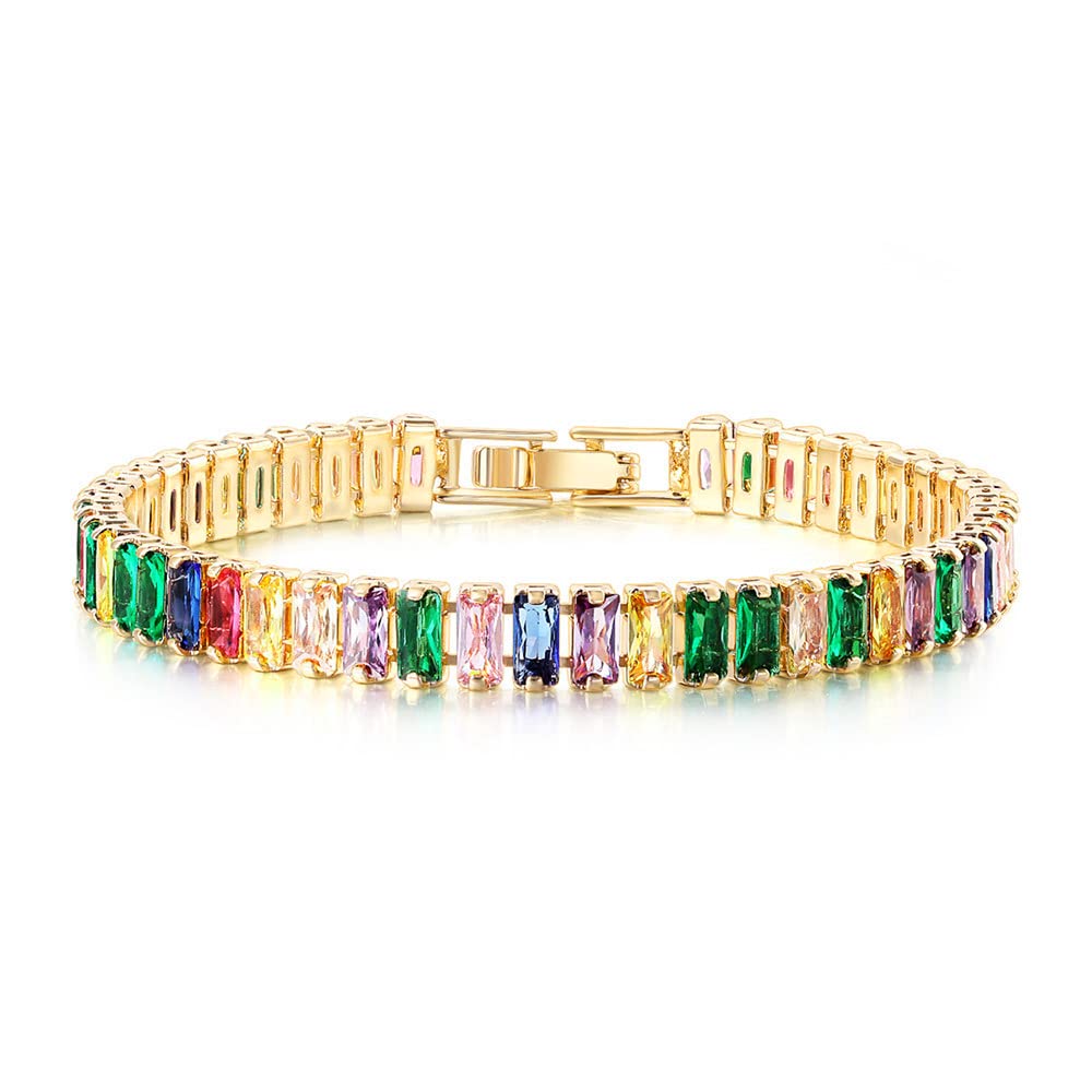 CiNily Adjustable Tennis Bracelets for Women Teen Cubic Zirconia Bracelet