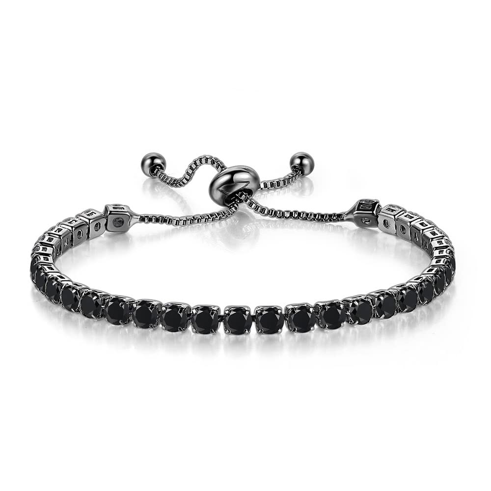 CiNily Adjustable Tennis Bracelets for Women Teen Cubic Zirconia Bracelet