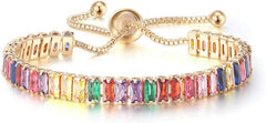 CiNily Adjustable Tennis Bracelets for Women Teen Cubic Zirconia Bracelet