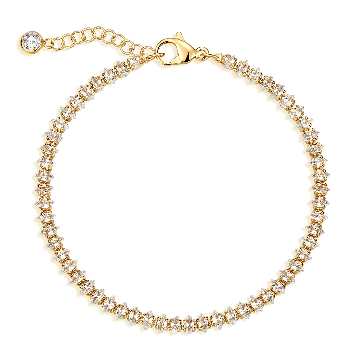 MEVECCO Dainty Chain Bracelets for Women, Layered and Charm Styles
