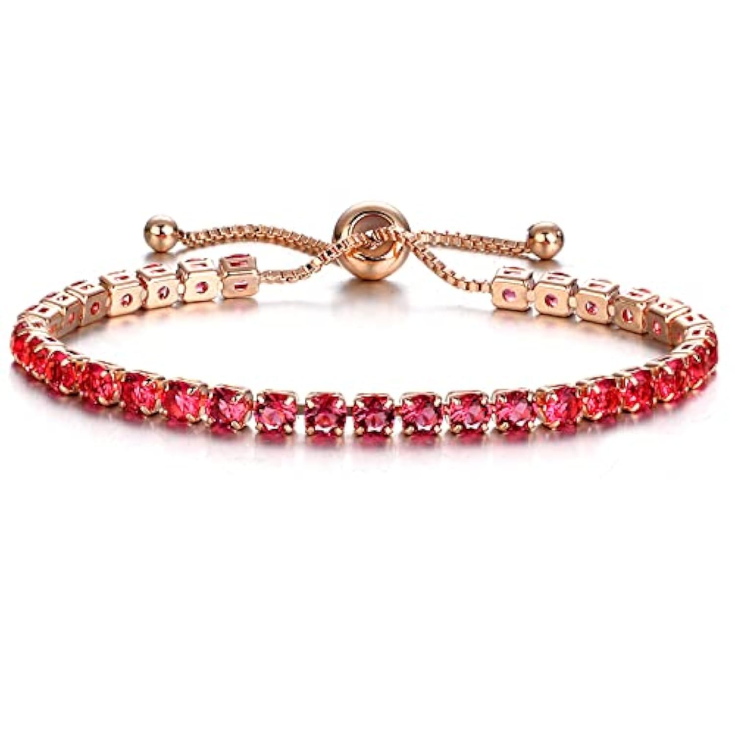 CiNily Adjustable Tennis Bracelets for Women Teen Cubic Zirconia Bracelet