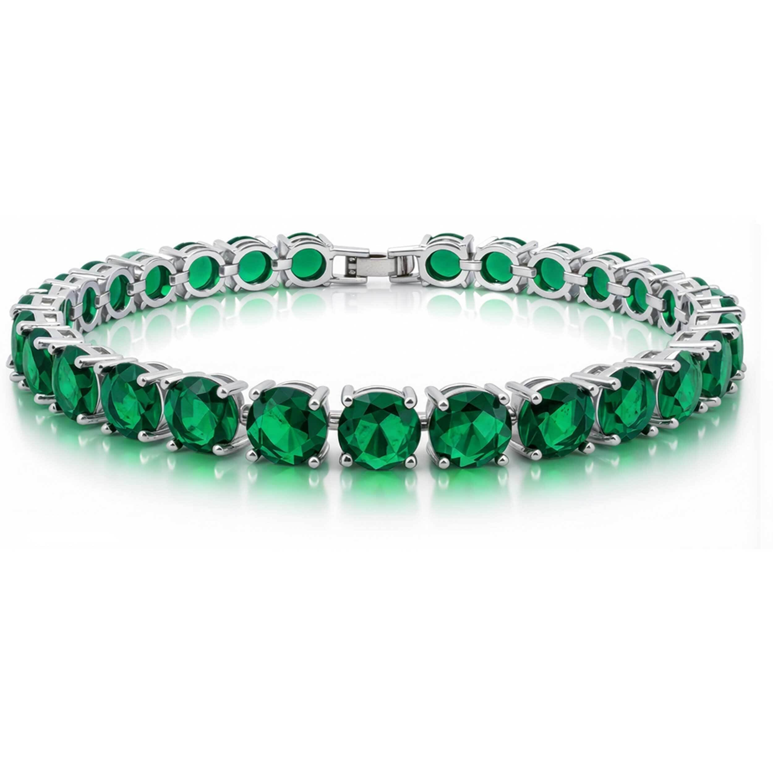 KEZEF Cubic Zirconia Tennis Bracelet for Women, 6.5 to 8 Inch