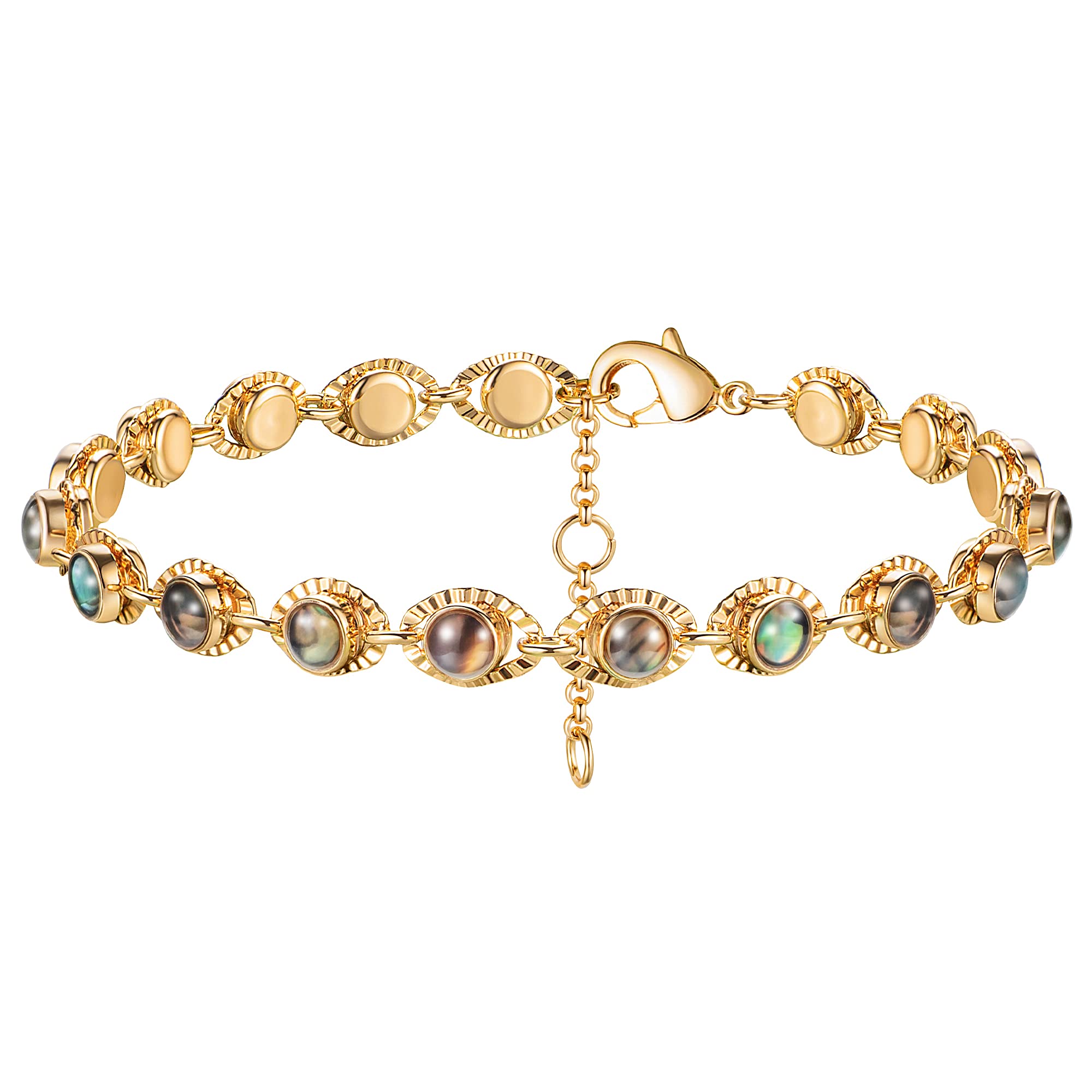 MEVECCO Dainty Chain Bracelets for Women, Layered and Charm Styles