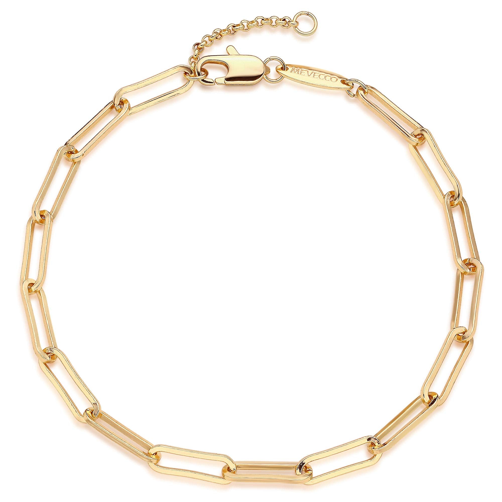 MEVECCO Dainty Chain Bracelets for Women, Layered and Charm Styles