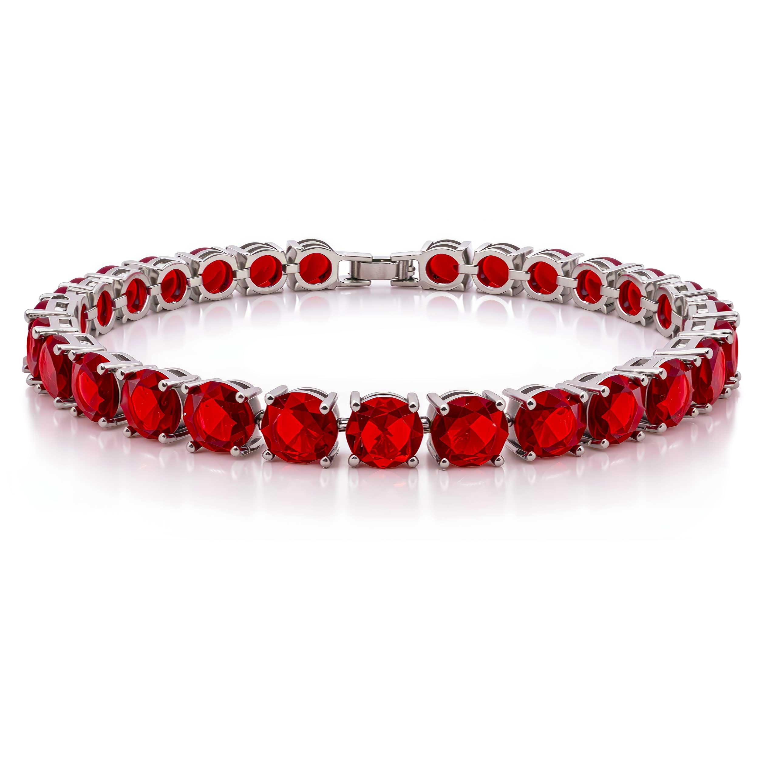 KEZEF Cubic Zirconia Tennis Bracelet for Women, 6.5 to 8 Inch