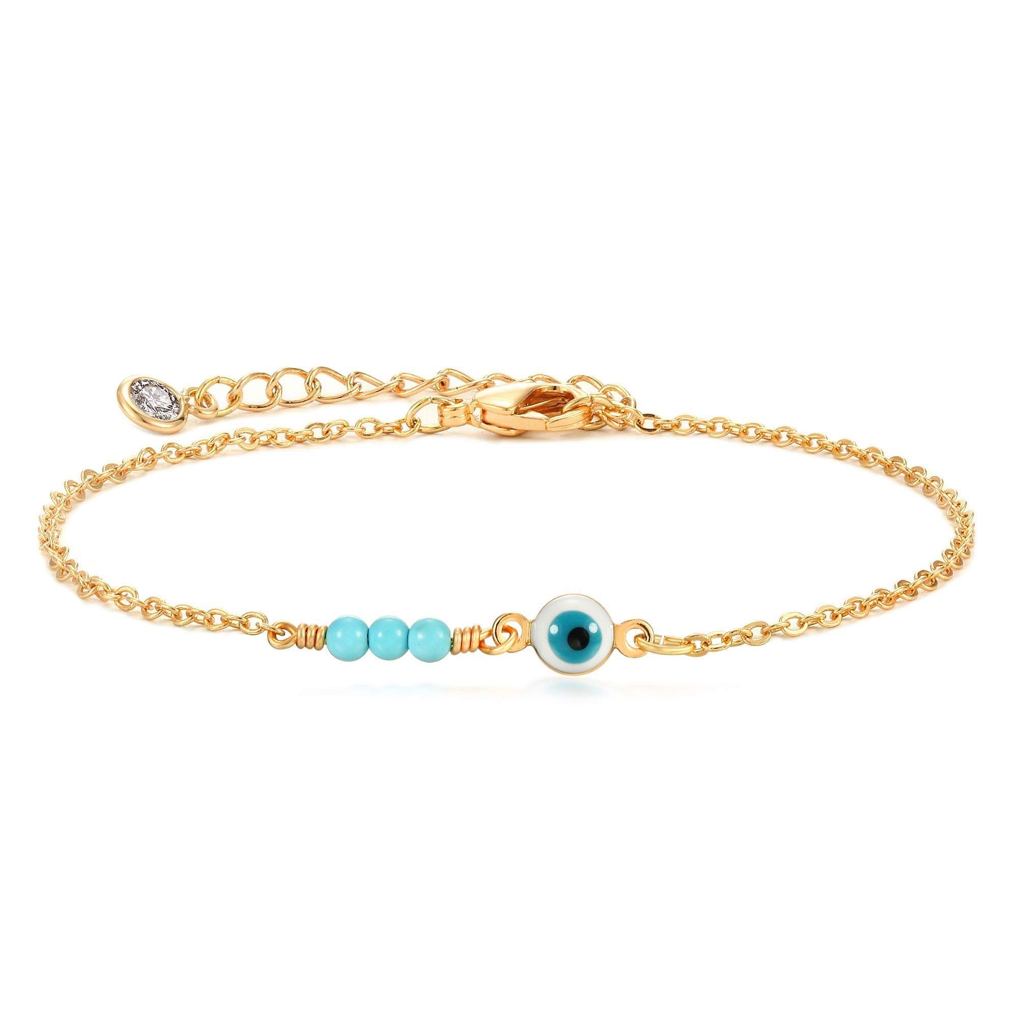 MEVECCO Dainty Chain Bracelets for Women, Layered and Charm Styles