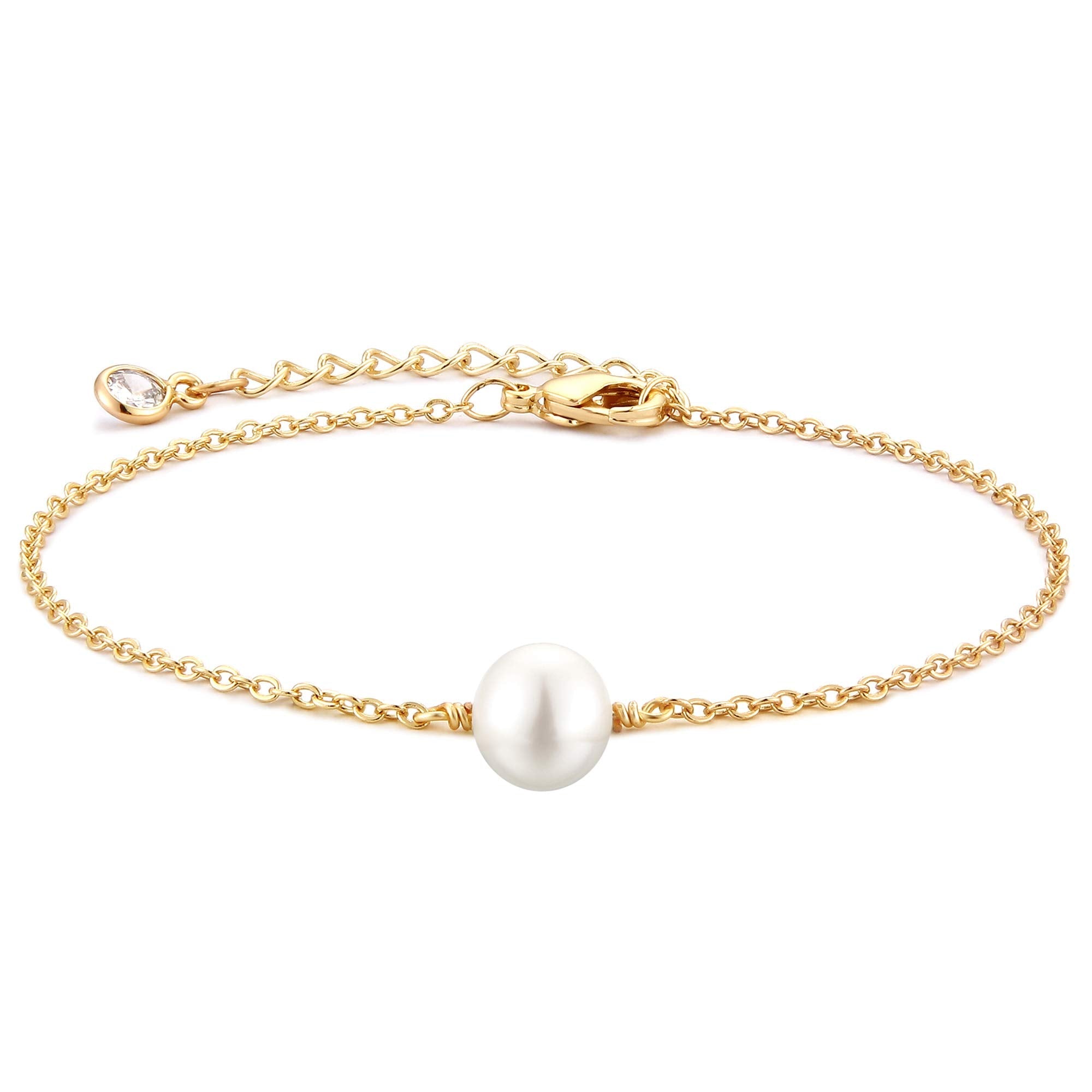 MEVECCO Dainty Chain Bracelets for Women, Layered and Charm Styles