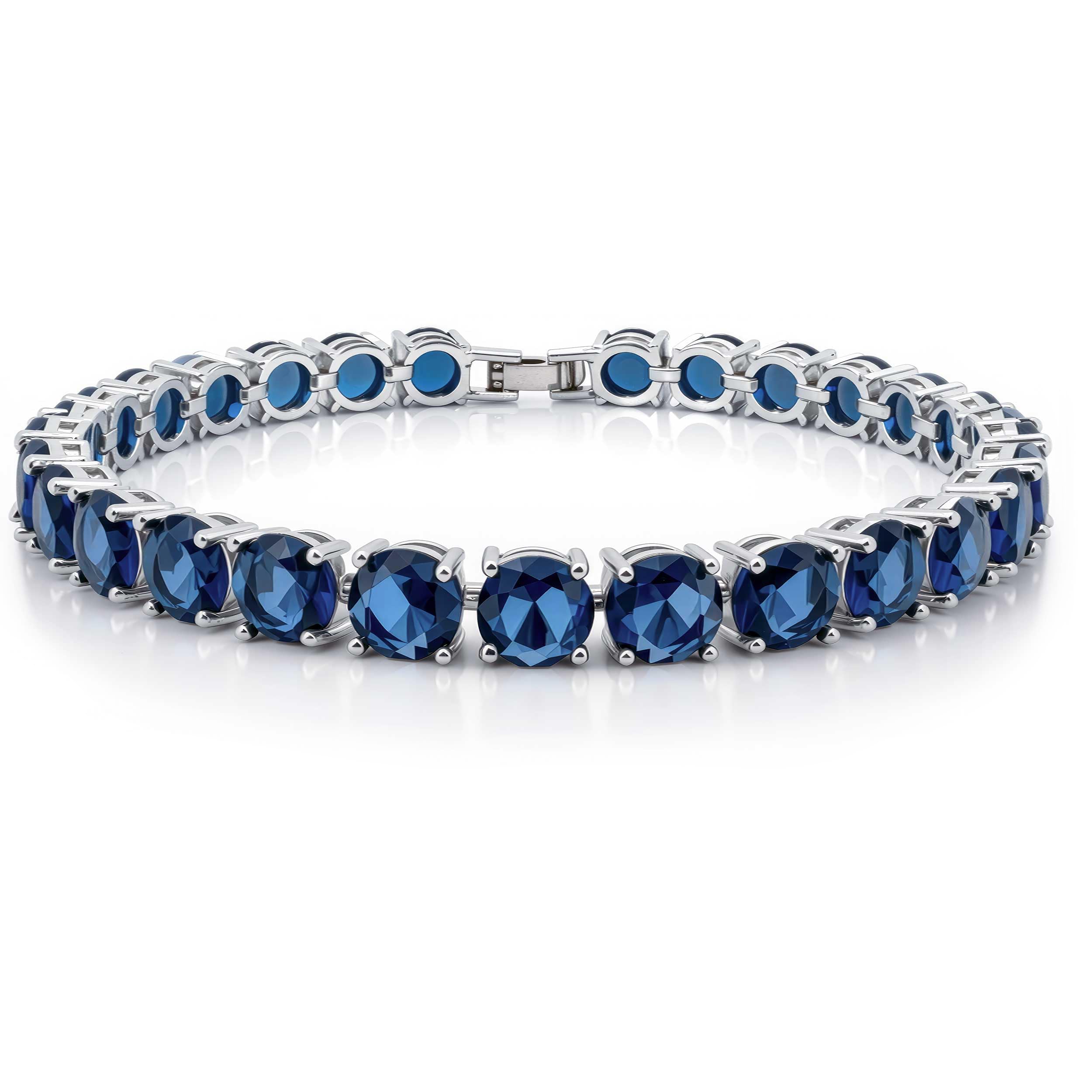 KEZEF Cubic Zirconia Tennis Bracelet for Women, 6.5 to 8 Inch